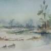 Title: River in Winter
Media: watercolor
Size: 11x14
Artist: Elaine Risedorph