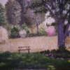 Title: In Culter's Yard
Media: Oils on Canvas
Artist: Ruth Bidwell

This artwork was begun on an
"in plein air" session of group
painting with the art guild