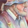 Title: Colorful Old Fisherman
Media: Watercolor
Size: 16x20
Artist: Mary Ann Blosser

Mary often does artwork of people in her life that are special to her.